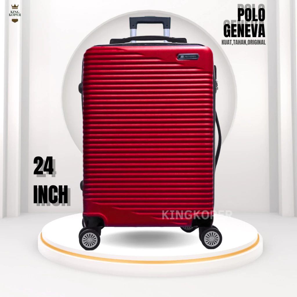 Koper Premium 24 inch POLO - ukuran Bagasi - koper fiber - koper murah - Image 4